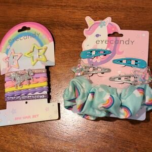 Unicorn hair accessories NWT
